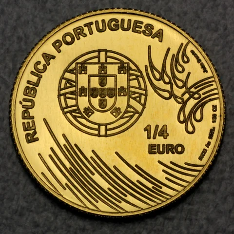 Goldmünze 0,25 Euro Portugal 2009 - Vasco di Gama