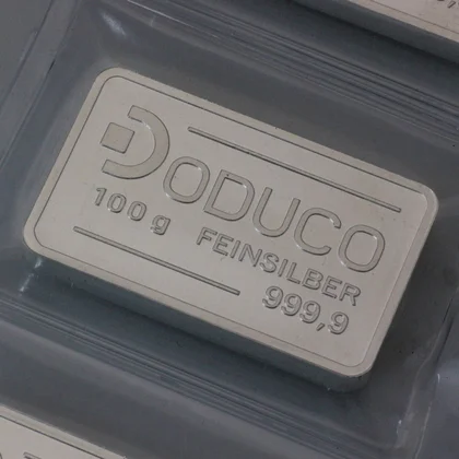 100g Silberbarren Doduco