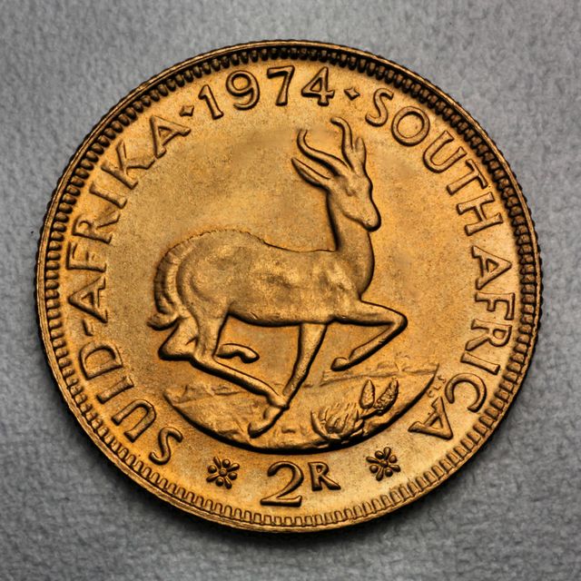 2 Rand Goldmünze Südafrika