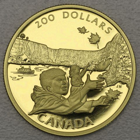 Goldmünze 200 Dollar Kanada 1992 - Niagara Fälle