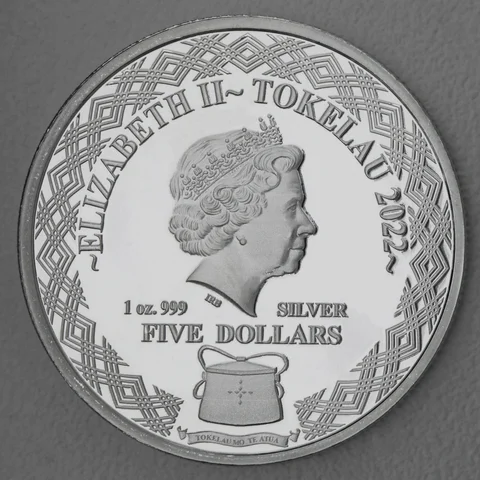 Silbermünze 1oz Tokelau 2022 - Masked Owl / Maskeneule