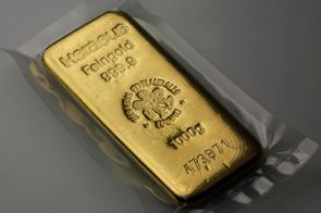 Gegossener Heraeus Goldbarren zu 1 Kilogramm