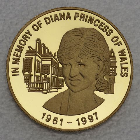 Goldmünze 200 Dollars Liberia 2002 - In Memory of Diana Princess of Wales