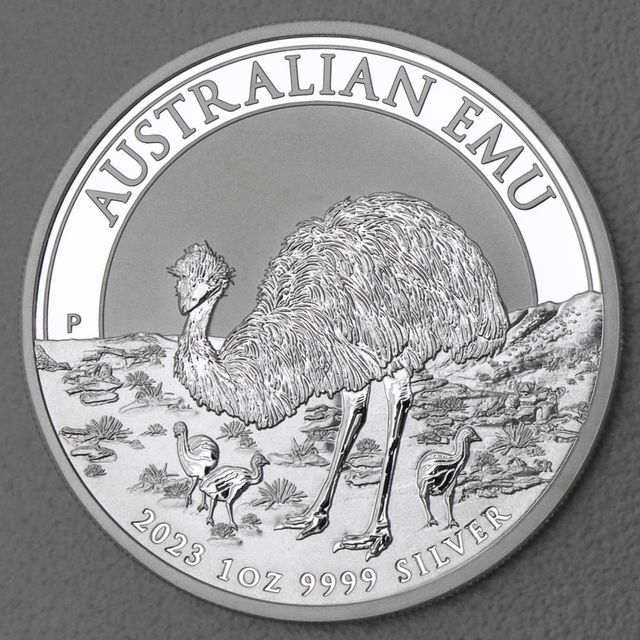 Silbermünze 1oz Australian Emu 2023