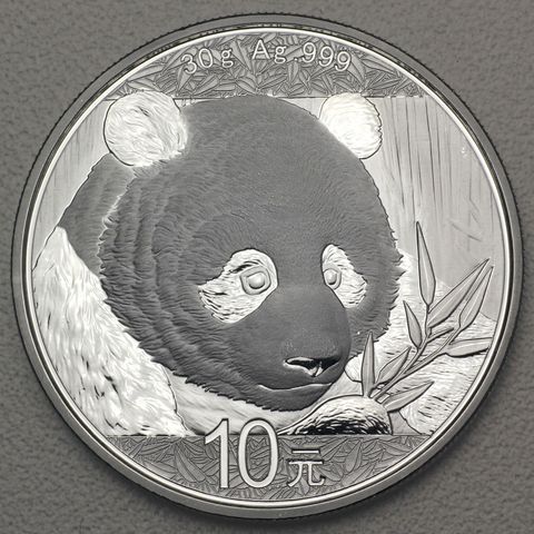 1oz Silbermünze Panda, 2018