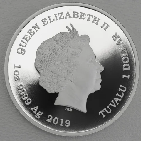 Silbermünze 1oz The Simpsons 2019 - Homer Simpson coloriert in Polierter Platte