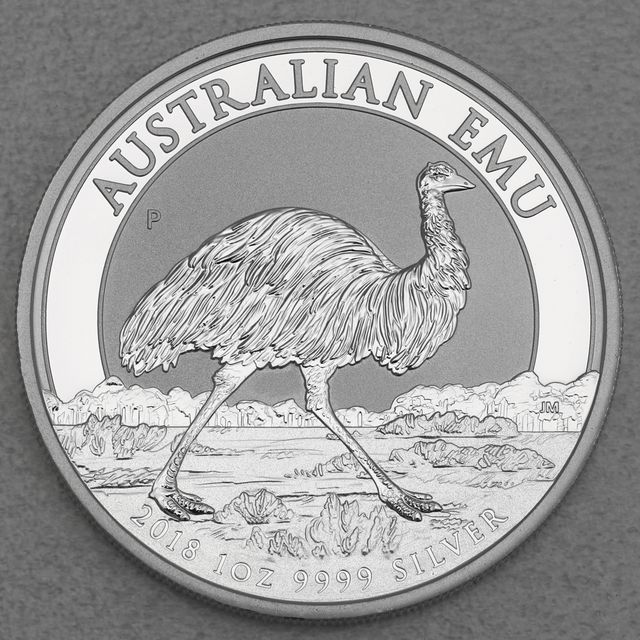 Silbermünze 1oz Australian Emu 2018