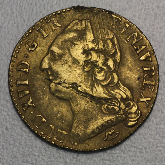 1 Louis d&#039;or Goldmünze 1786 Louis XVI