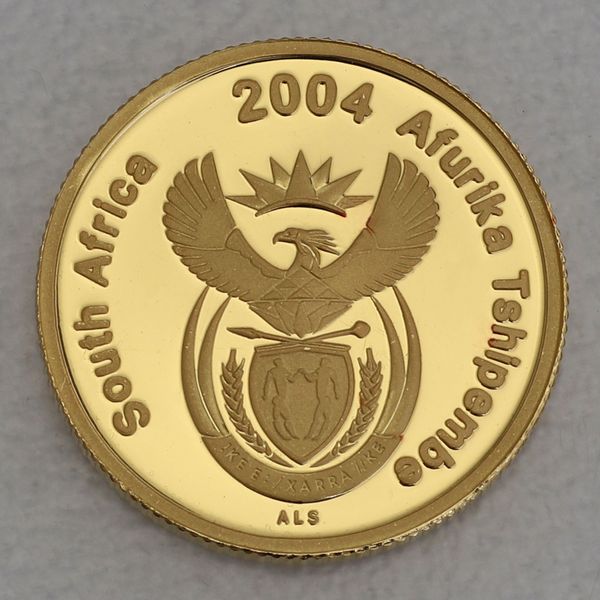 Goldmünze 1/10oz Afurika Tshipembe 2004 Cultural 1 Rand