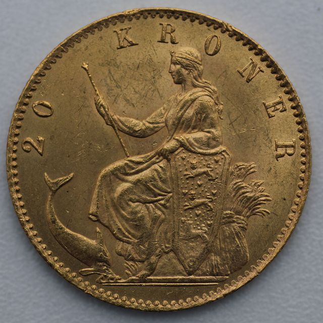 20 Kronen Goldmünze Christian IX Dänemark