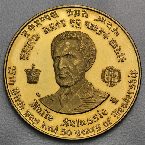 50 Dollar Goldmünze Äthiopien 1966