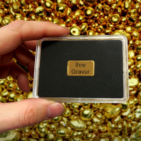 5g Goldbarren mit Gravur