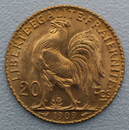 Goldmünze Marianne Coq 20 Francs