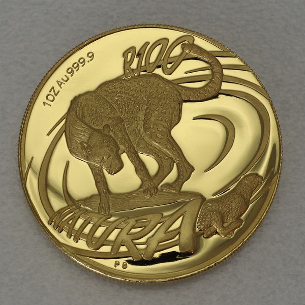 Goldmünze Südafrika Natura Serie Wildcats of Africa 2002 1oz Gepard Cheetah