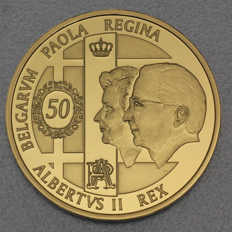 100 Euro Belgien Goldmünze 2009 Albert + Paola