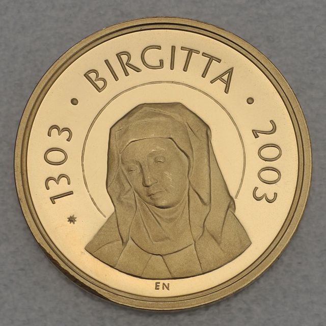 2000 Kronor 2003 Schweden - 700. Jahrestages der Geburt der Heiligen Brigitta