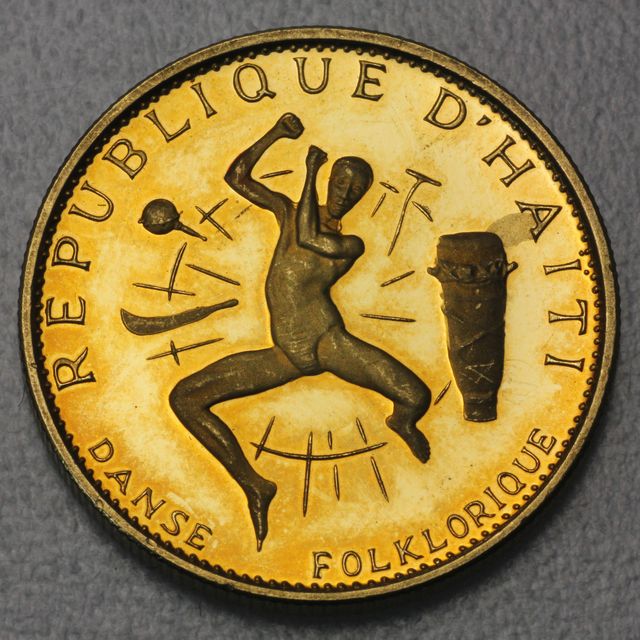 50 Gourdes Goldmünze Haiti 1967