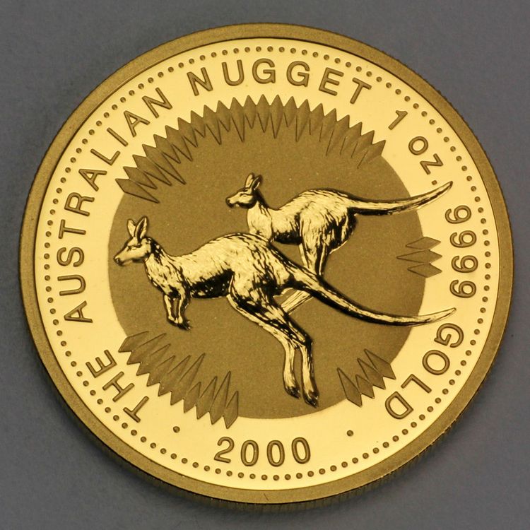 Australien Nugget / Känguru Goldmünze 2000
