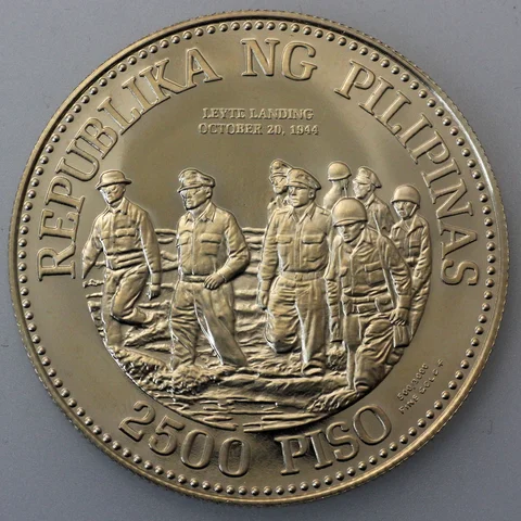 2500 Piso Goldmünze der Philippinen 1980 (nur 500er Gold somit Ankauf zum Schmelzgoldpreis)