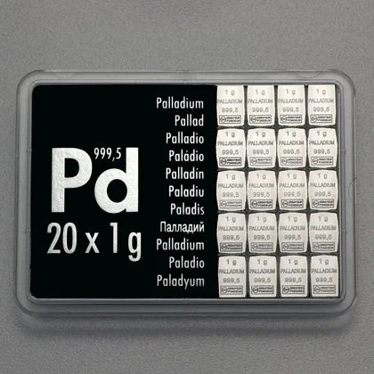 20g Palladium CombiBar® Tafelbarren