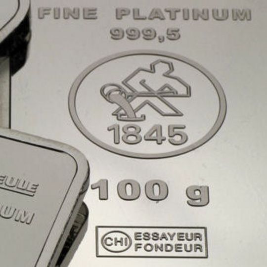 Geprägte Platinbarren