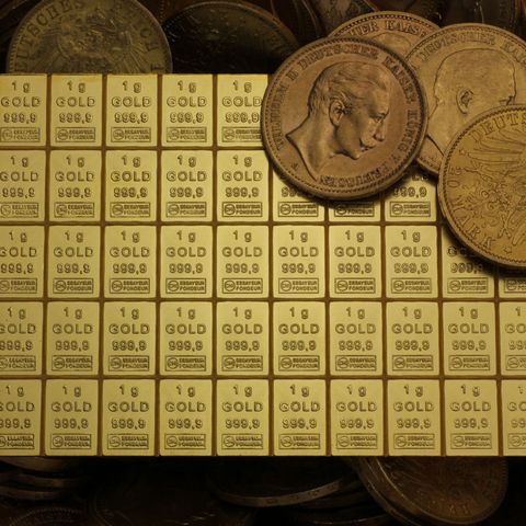 Goldmünzen / Goldtafel