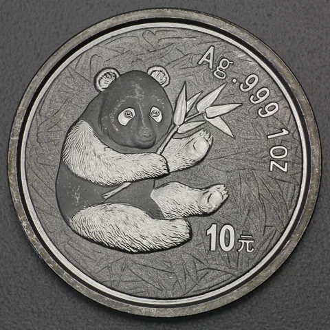 1oz Silbermünze Panda, 2000