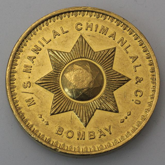 5 Tolas Rundbarren Medaille (Ankauf zum Schmelzpreis) M/S. Manilal Chimanlal u. Co. Bombay