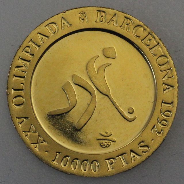 10000 Pesetas Goldmünze Spanien 1990 Prince Felipe