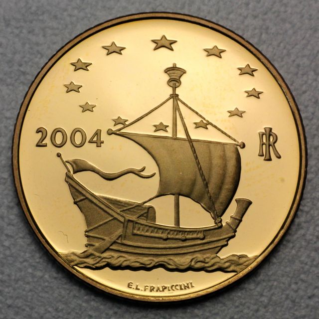 20 Euro Goldmünze Italien 2004 Rene Magritte Delle Arti