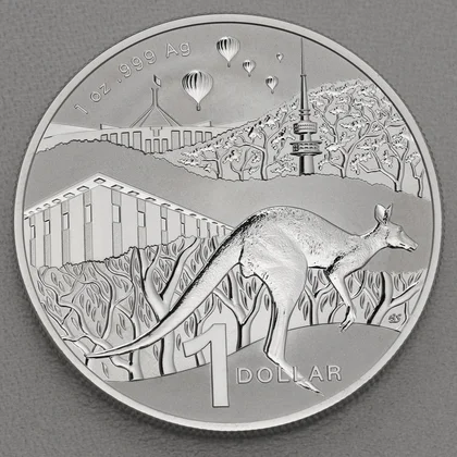 Känguru Silbermünze Australien 2024 "Bush Capital"