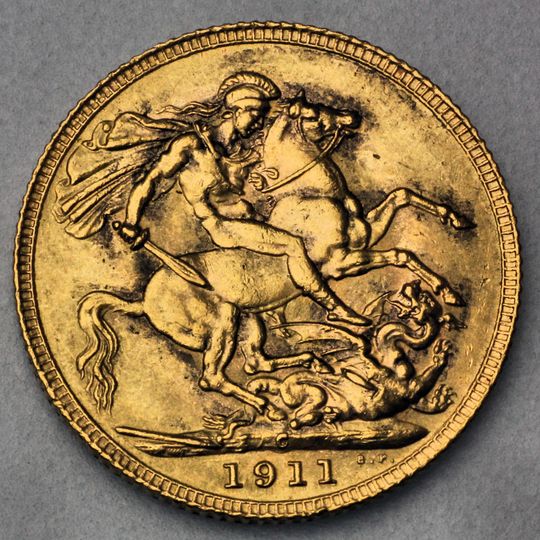 Sovereign Goldmünze Kanada König Georg Rückseite