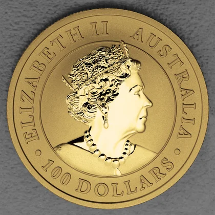 1oz Goldmünze 2020, Australian Emu, Queen Elizabeth II