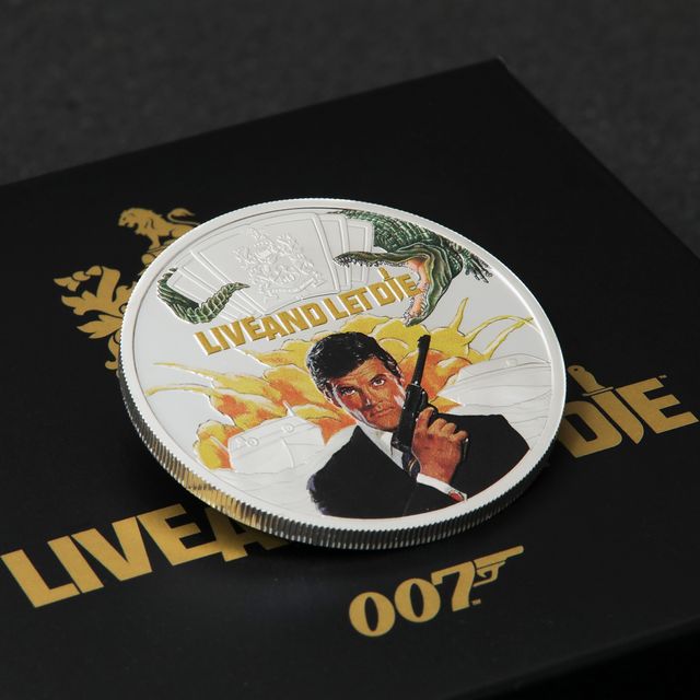 Silbermünze 1oz James Bond 2023 Live and let die koloriert