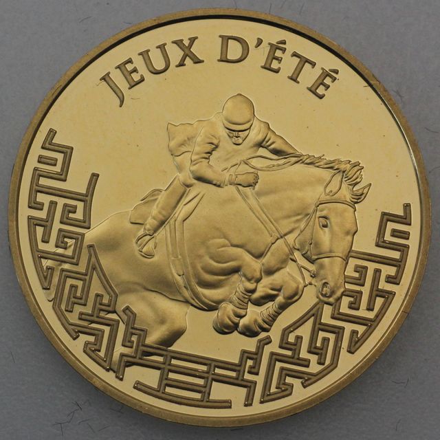 10 Euro Goldmünze Frankreich 2007 Olympische Sommerspiele in Peking 2008