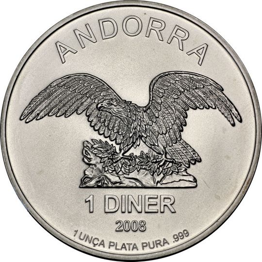 Andorra Eagle Silbermünzen / Umicore Münzbarren