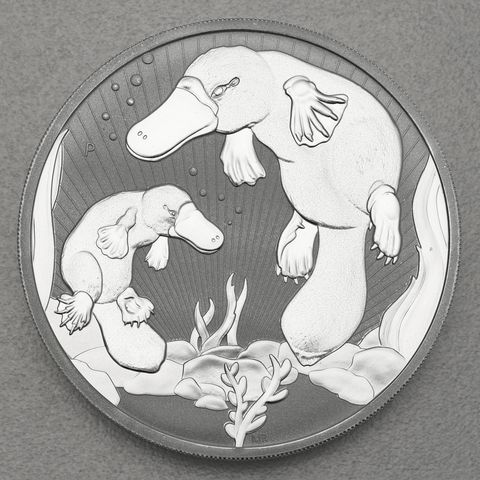 Silbermünze 2oz Australien Next Generation Mother & Baby - 2021 Platypus
