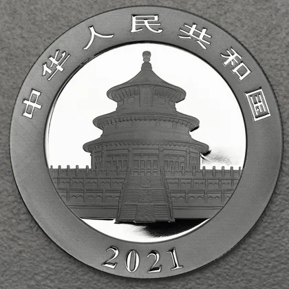 30g Silbermünze Panda, 2021