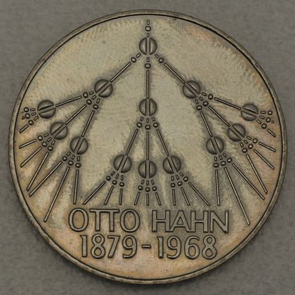 Münze 5 DM 1979 - Otto Hahn Kupfer-Nickel-Variante