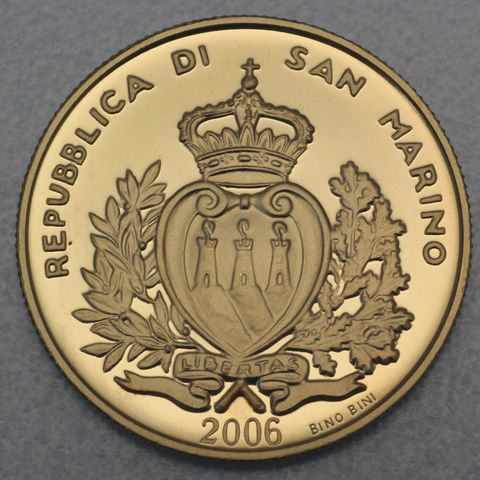 2 Scudi Goldmünze San Marino 2006 - 100. Jahrestag des Generals Arengo