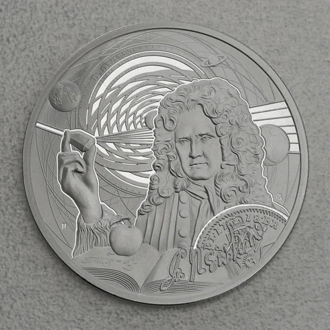 Silbermünze 1oz Niue "Icons of Inspiration" - 2022 Isaac Newton