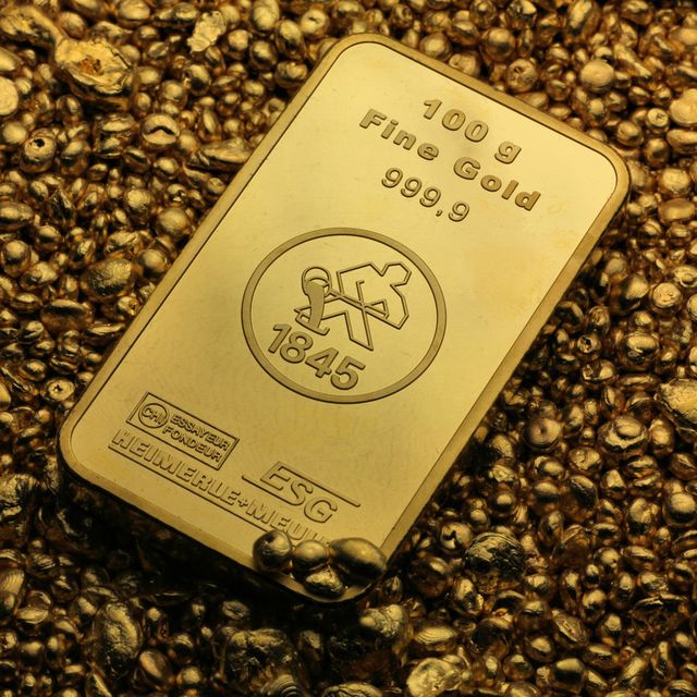 100g Goldbarren