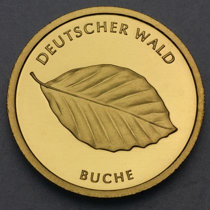 20 Euro Goldmünze "Buche" 2011 der Serie "Deutscher Wald"