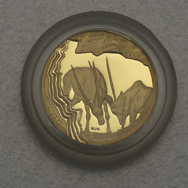 Goldmünze Südafrika Natura Serie Monarchs of Africa 2001 1/4oz Gembsbok