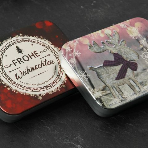 Weihnachtliche Verpackungen für CombiBar-Geschenkbarren
