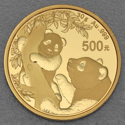 Goldmünze China Panda, 30g, 2021