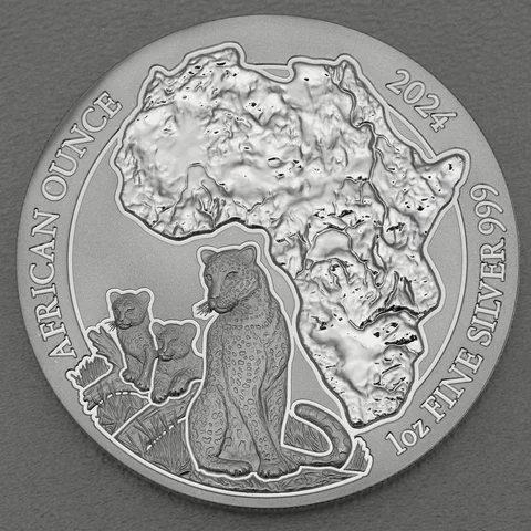 Silbermünze African Ounce 2024 - Leopard