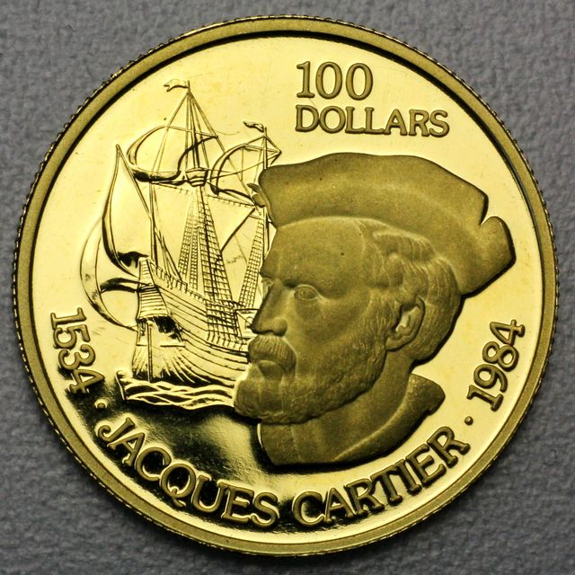 100 Dollar Goldmünze Kanada 1984 aus 22K Gold
