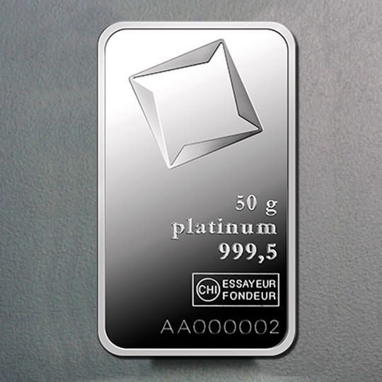 50g Platinbarren