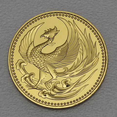 Goldmünze 30g "100000 Yen Phoenix 1990" (Japan) Inthronisation von Kaiser Akihito